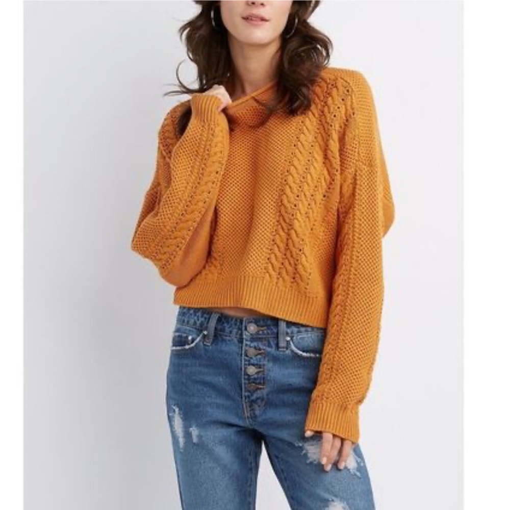 Charlotte Russe | Cropped Knit Sweater